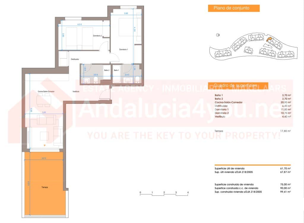 2 chambre Appartement à vendre à Caleta de Velez avec piscine garage - 306 000 € (Ref: 9785118)
