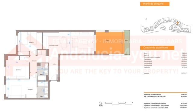 3 slaapkamer Appartement te koop in Caleta de Vélez, Vélez-Málaga met zwembad garage - € 326.000 (Ref: 9785120)