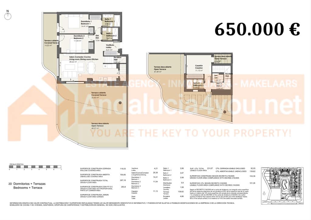 3 soveværelse Penthouse til salg i Torrox-Costa med swimmingpool - € 650.000 (Ref: 9952293)