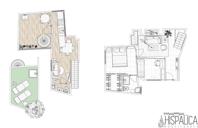 1 sovrum Lägenhet till salu i Triana Oeste, Sevilla stad - 450 000 € (Ref: 9099710)