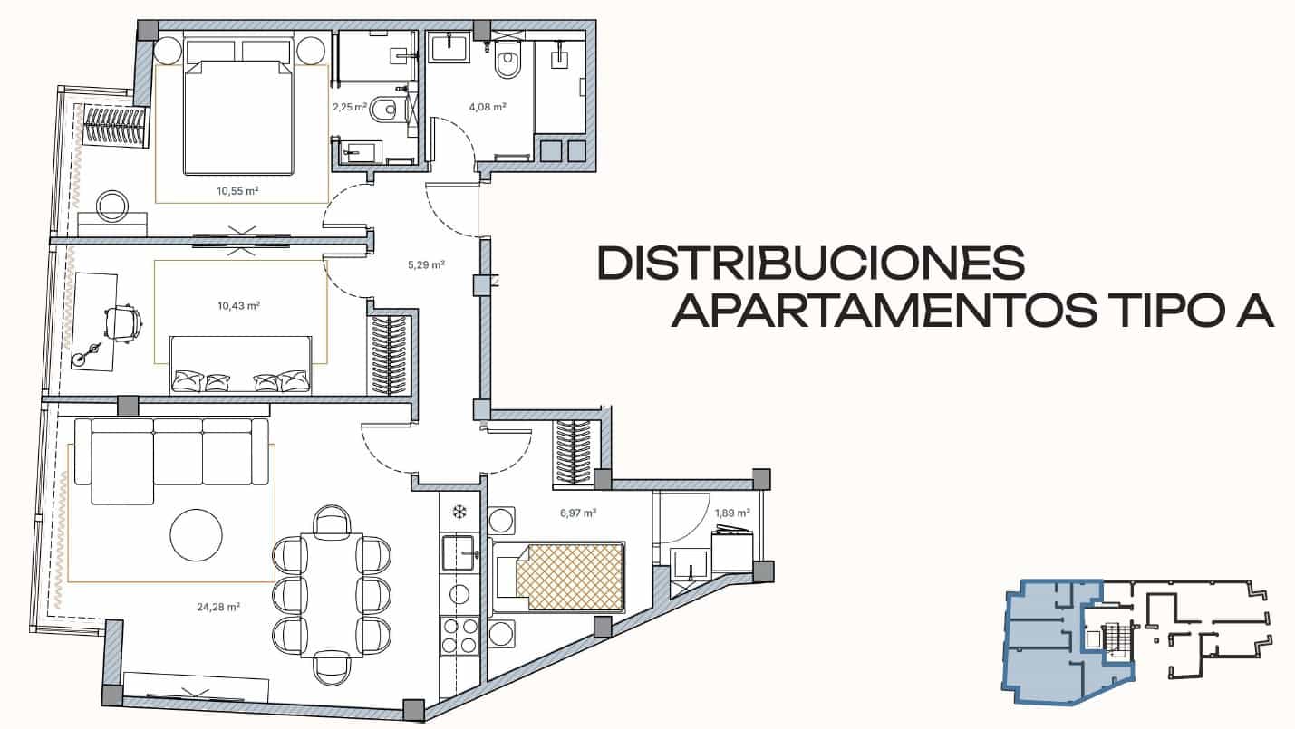 3 bedroom Apartment for sale in La Villajoyosa / Vila Joiosa - € 304,500 (Ref: 10004573)