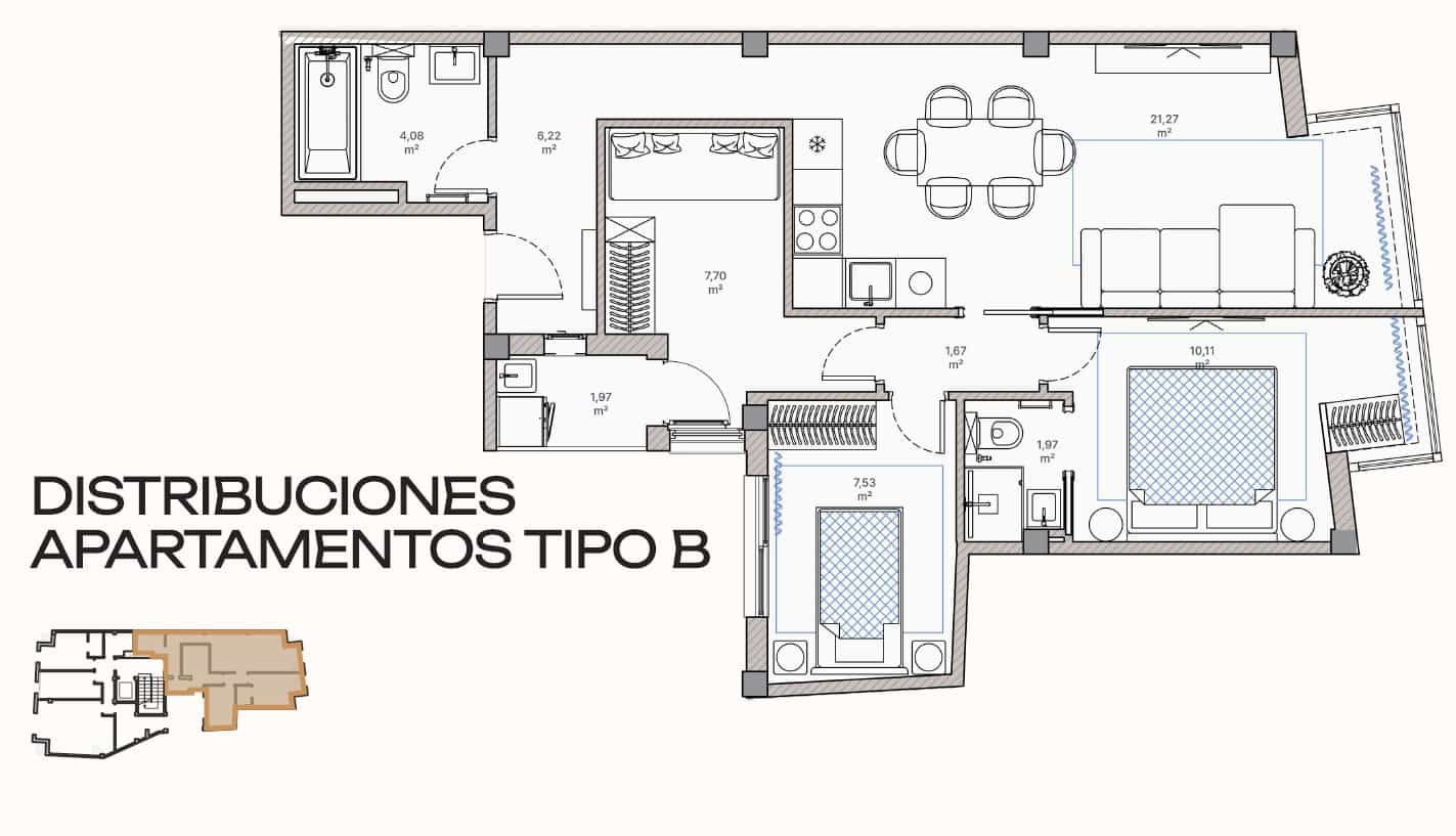 3 bedroom Apartment for sale in La Villajoyosa / Vila Joiosa - € 304,500 (Ref: 10004573)