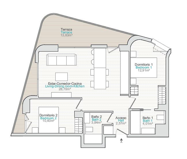 1 slaapkamer Appartement te koop in La Villajoyosa / Vila Joiosa met zwembad garage - € 350.000 (Ref: 10029710)