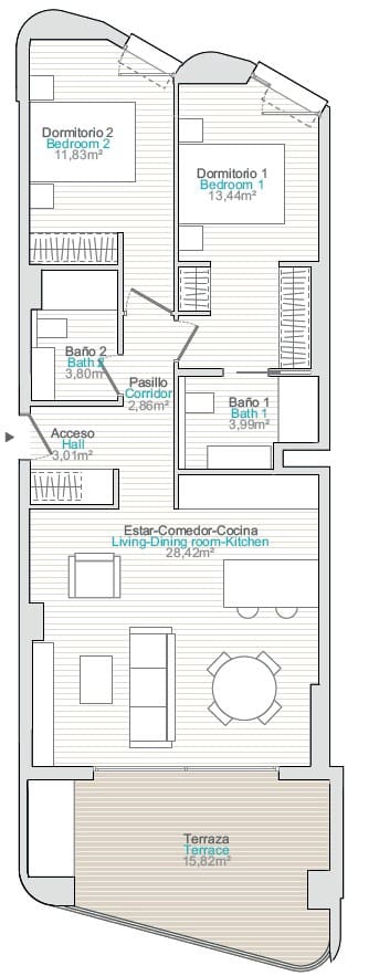 1 slaapkamer Appartement te koop in La Villajoyosa / Vila Joiosa met zwembad garage - € 350.000 (Ref: 10029710)