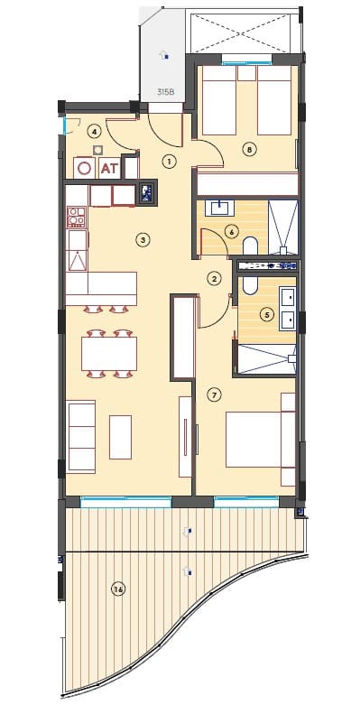 2 camera da letto Appartamento in vendita in Finestrat con piscina garage - 415.000 € (Rif: 10031043)