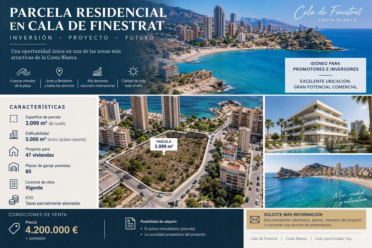 Tomt till salu i Finestrat - 4 200 000 € (Ref: 10158156)
