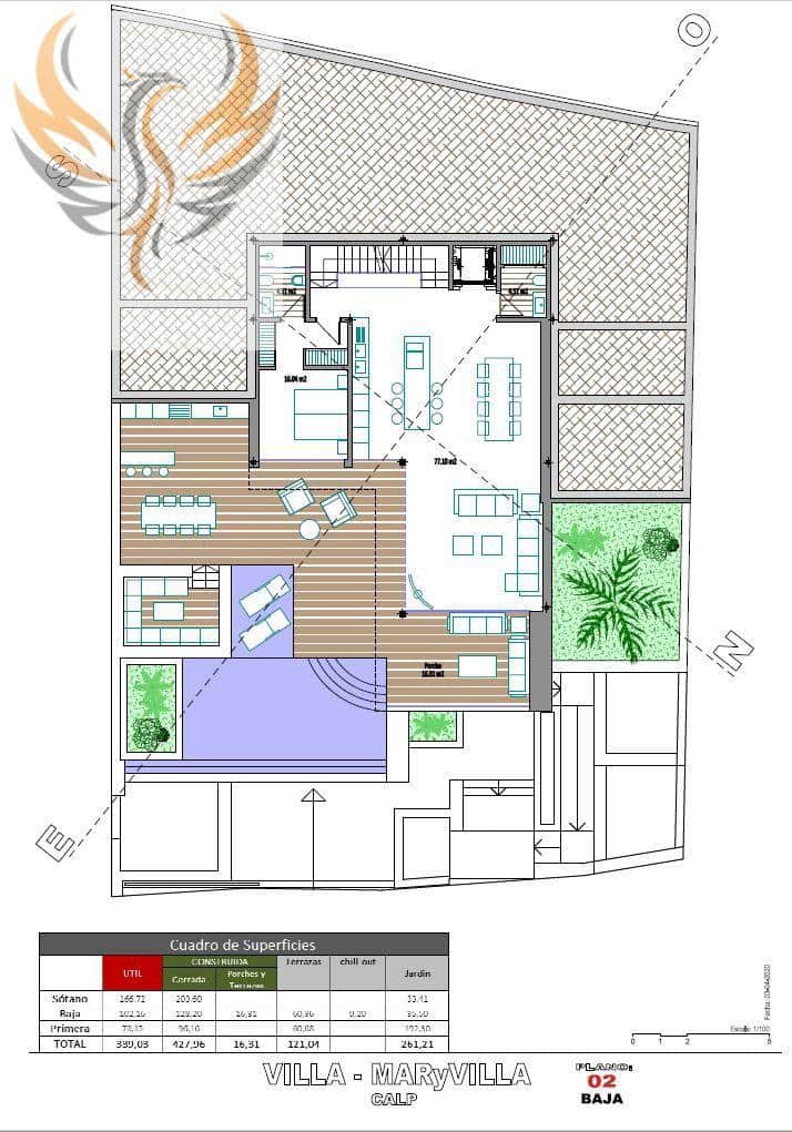 4 sypialnia Willa na sprzedaż w Calpe / Calp z basenem garażem - 1 690 000 € (Ref: 7475147)
