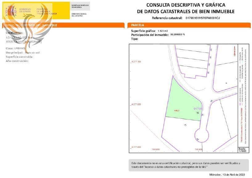 Terrain à Bâtir à vendre à La Nucia - 450 000 € (Ref: 7873116)