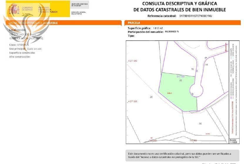 Terrain à Bâtir à vendre à La Nucia - 450 000 € (Ref: 7873116)
