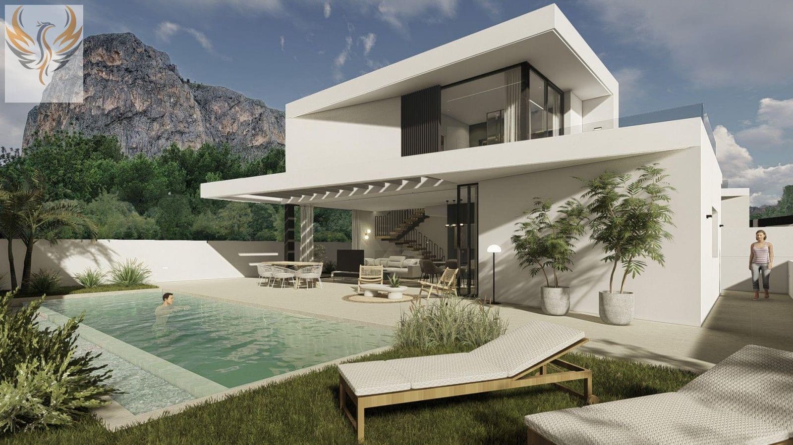 3 makuuhuone Huvila myytävänä paikassa Polop mukana uima-altaan 
autotalli - 650 000 € (Ref: 8373057)