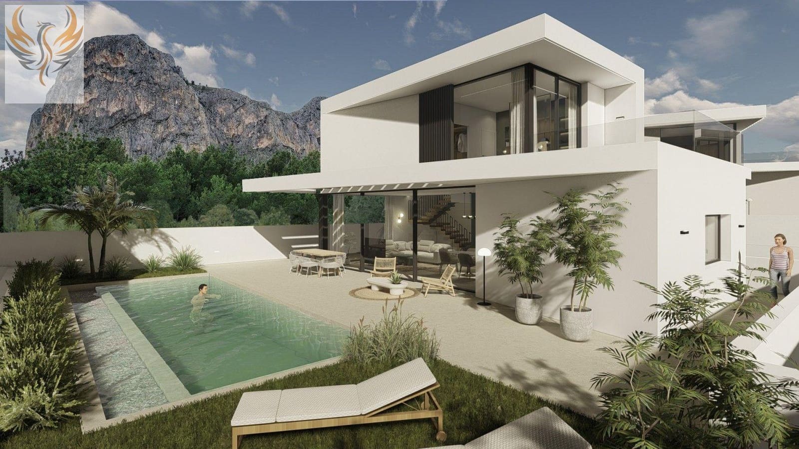 3 makuuhuone Huvila myytävänä paikassa Polop mukana uima-altaan 
autotalli - 650 000 € (Ref: 8373057)