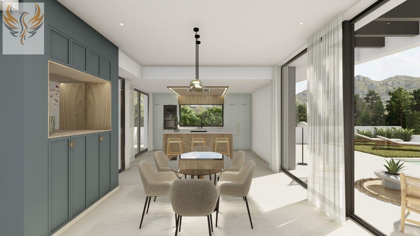 3 makuuhuone Huvila myytävänä paikassa Polop mukana uima-altaan 
autotalli - 650 000 € (Ref: 8373057)