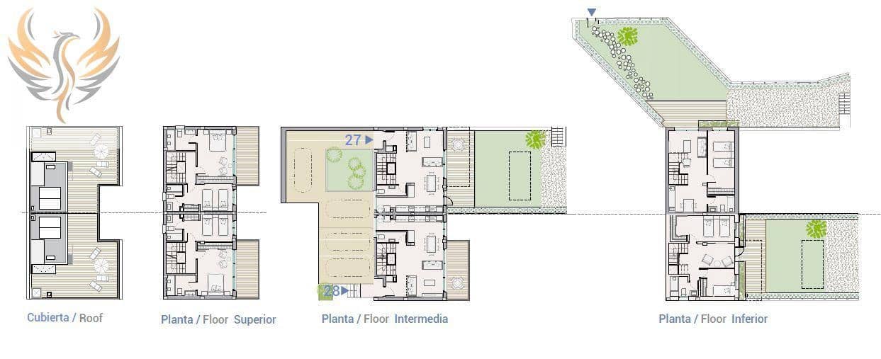 4 soverom Rekkehus til salgs i La Nucia med svømmebasseng garasje - € 380 000 (Ref: 8373060)