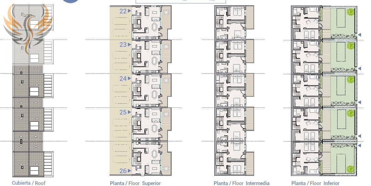 4 soverom Rekkehus til salgs i La Nucia med svømmebasseng garasje - € 380 000 (Ref: 8373060)