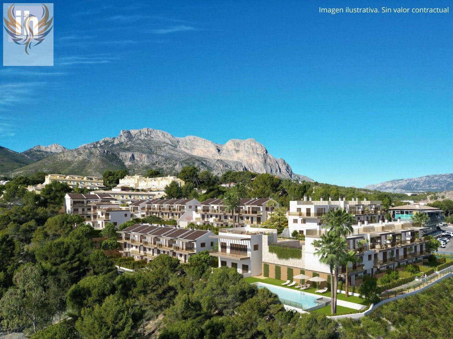 4 soverom Rekkehus til salgs i La Nucia med svømmebasseng garasje - € 380 000 (Ref: 8373060)