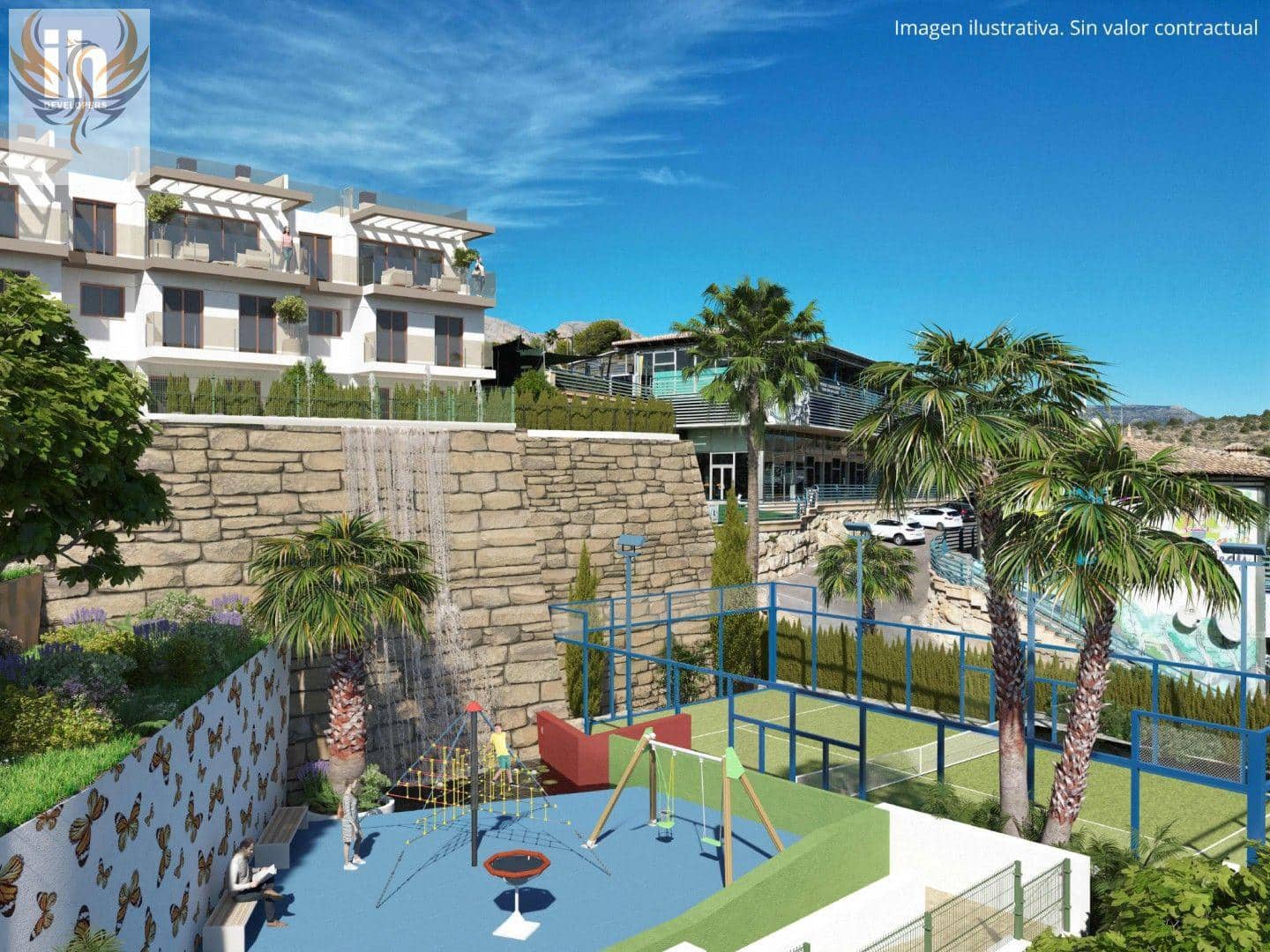 4 soverom Rekkehus til salgs i La Nucia med svømmebasseng garasje - € 380 000 (Ref: 8373060)