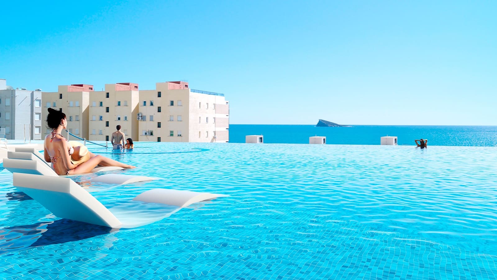 4 soveværelse Lejlighed til salg i Benidorm med swimmingpool - € 1.613.000 (Ref: 9025142)