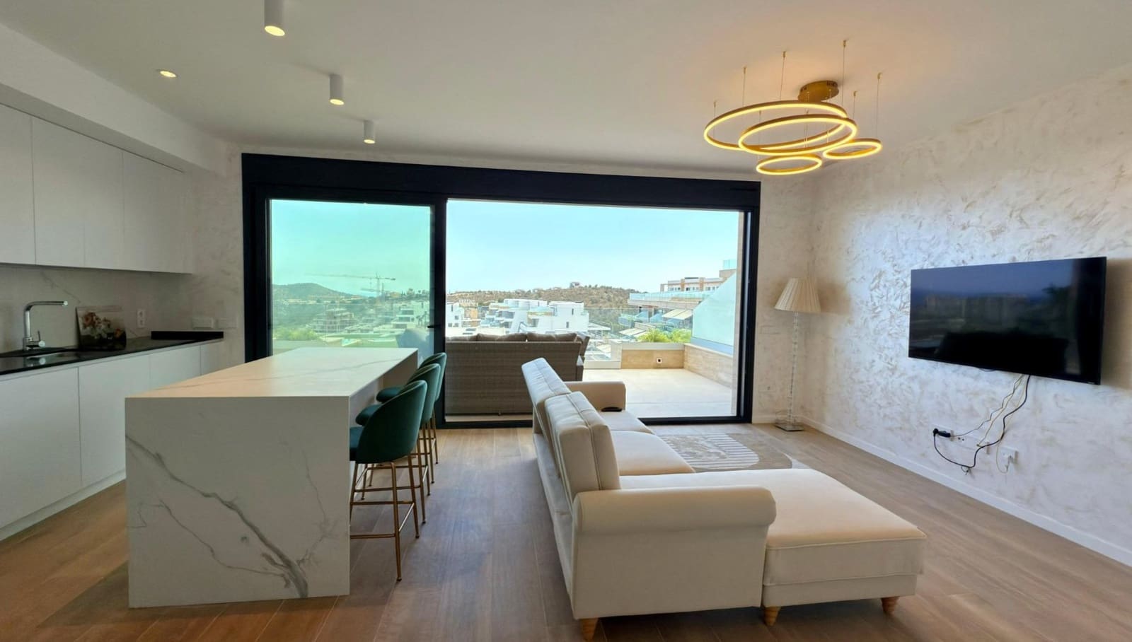 2 sovrum Lägenhet att hyra i Finestrat med pool - 1 900 € (Ref: 9129505)