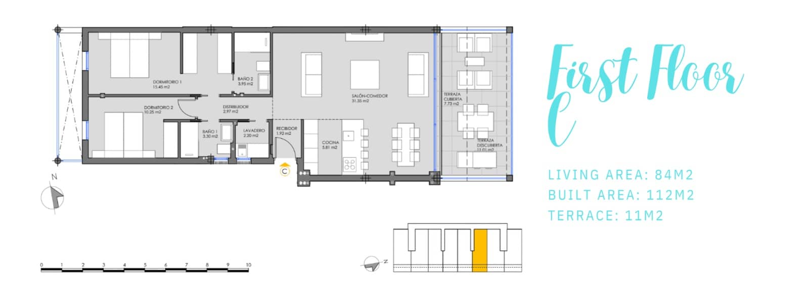 2 chambre Appartement à vendre à Mar de Cristal avec piscine - 280 000 € (Ref: 9136459)