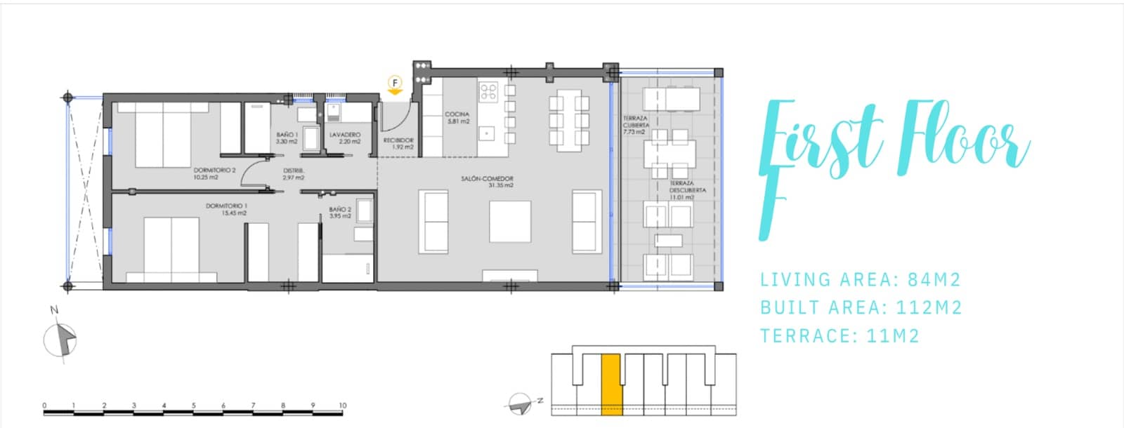 2 chambre Appartement à vendre à Mar de Cristal avec piscine - 280 000 € (Ref: 9136459)