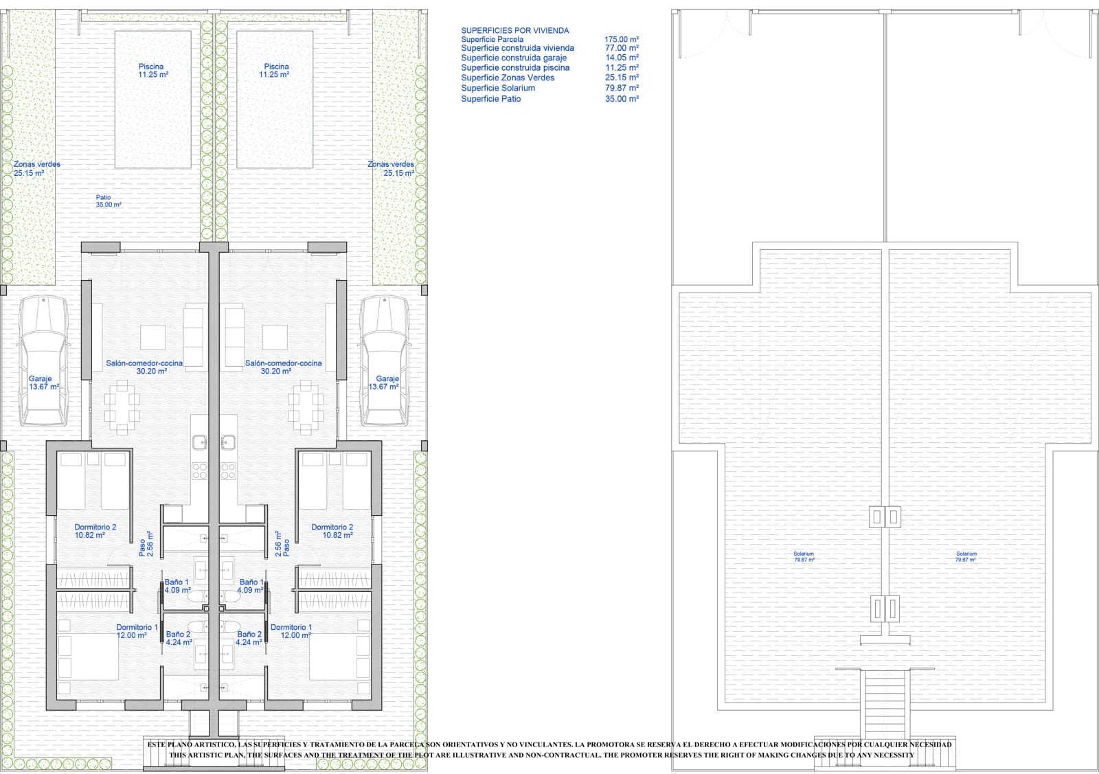 2 bedroom Villa for sale in Los Alcazares with pool - € 245,000 (Ref: 9136516)