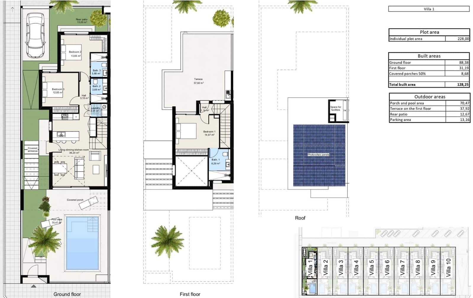 3 quarto Moradia para venda em Los Nietos com piscina - 359 900 € (Ref: 9136522)