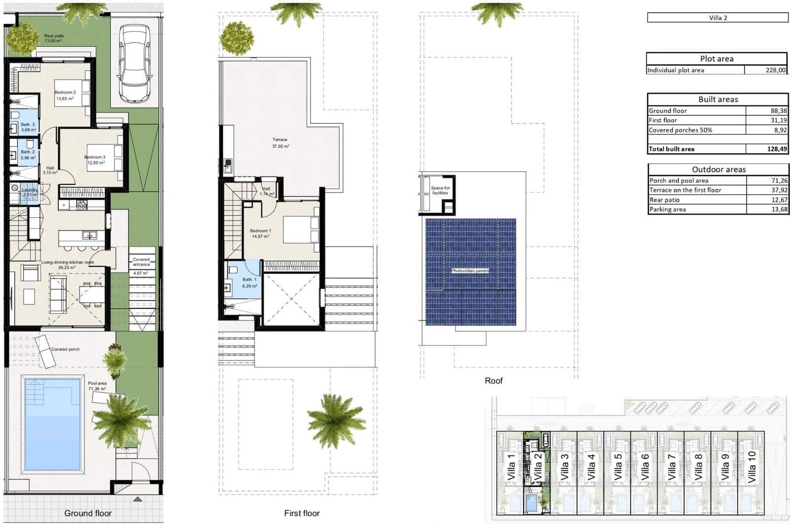 3 quarto Moradia para venda em Los Nietos com piscina - 359 900 € (Ref: 9136522)