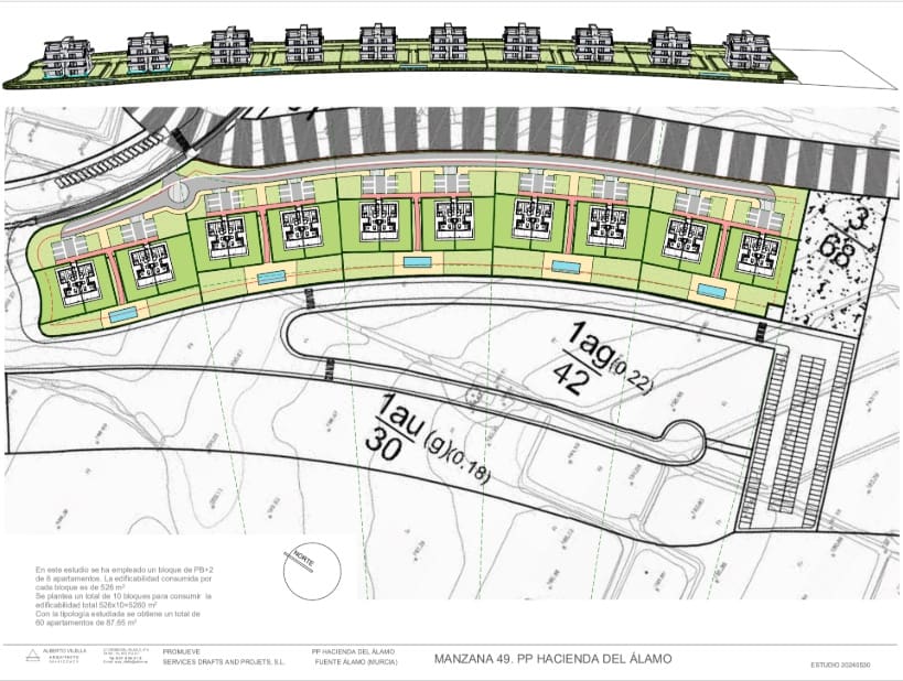 2 chambre Appartement à vendre à Fuente Alamo de Murcia avec piscine - 207 900 € (Ref: 9136634)