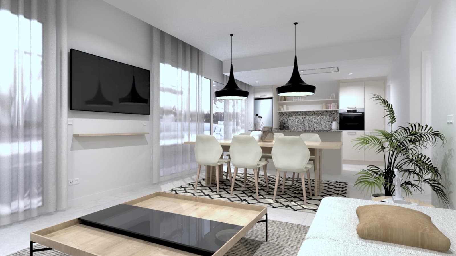 2 sypialnia Apartament na sprzedaż w Denia z basenem - 315 000 € (Ref: 9311623)