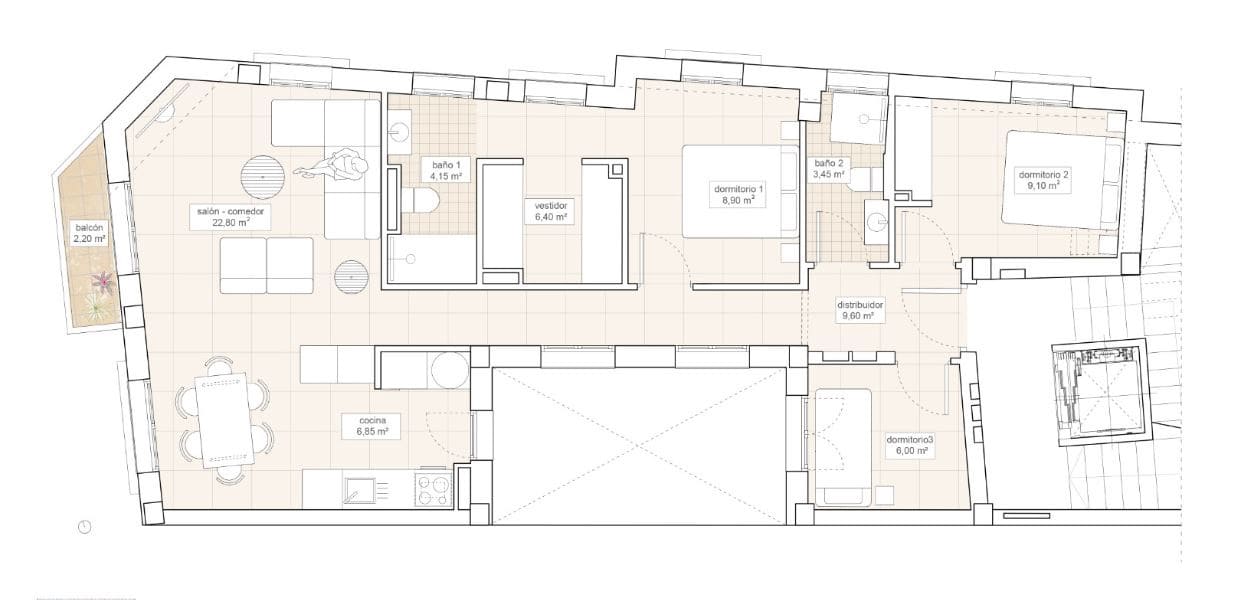 3 chambre Appartement à vendre à Hondon de las Nieves avec garage - 230 000 € (Ref: 9421783)