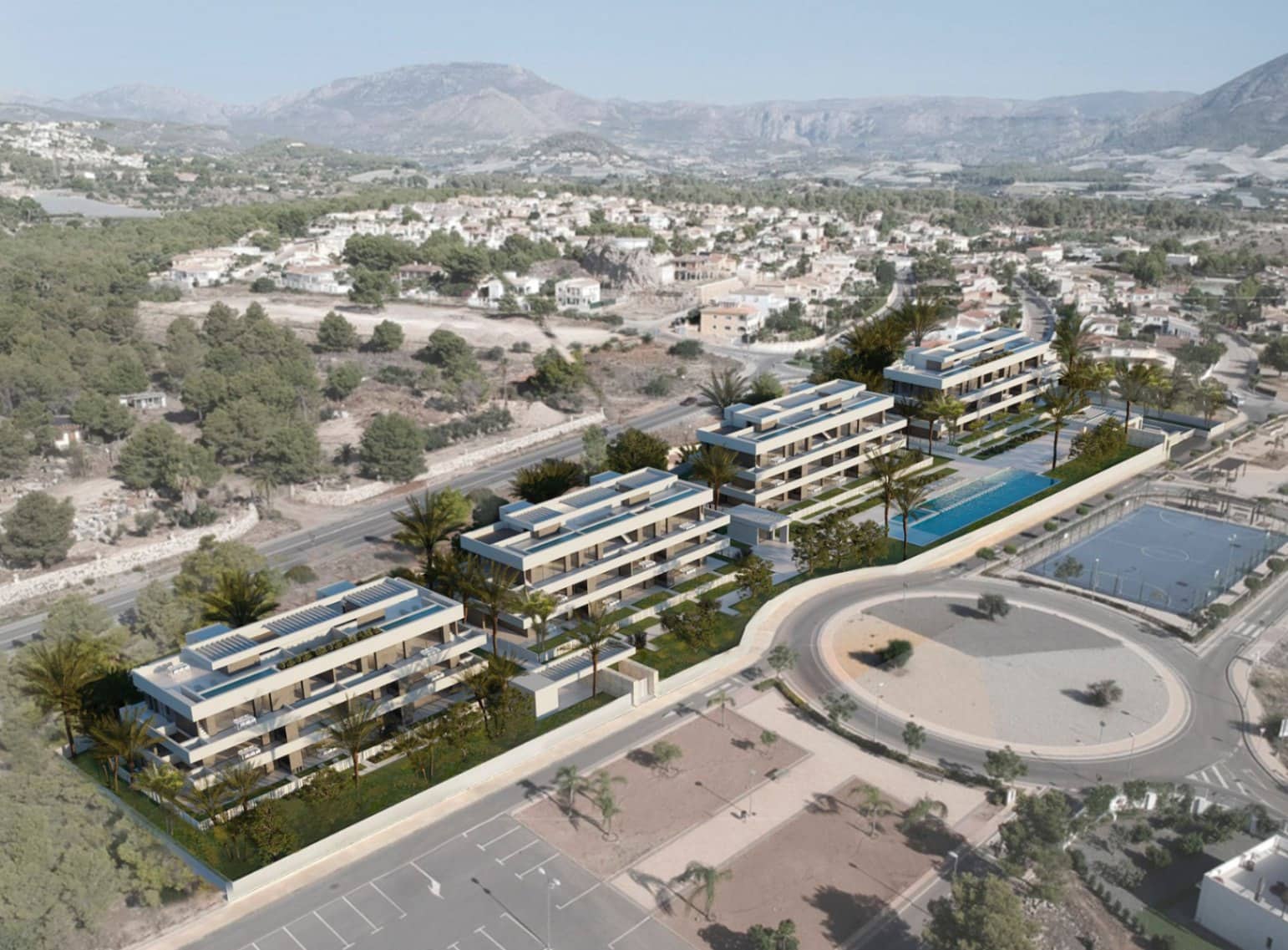 Apartamento de 2 habitaciones en La Nucia en venta con piscina garaje - 412.000 € (Ref: 9429094)