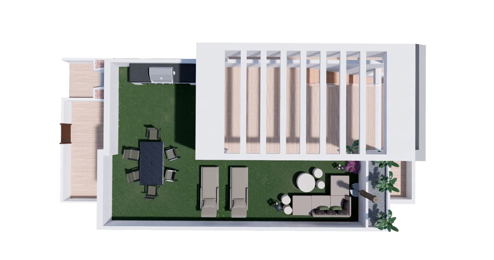 2 sypialnia Bungalow na sprzedaż w Torrevieja z basenem garażem - 309 900 € (Ref: 9500179)