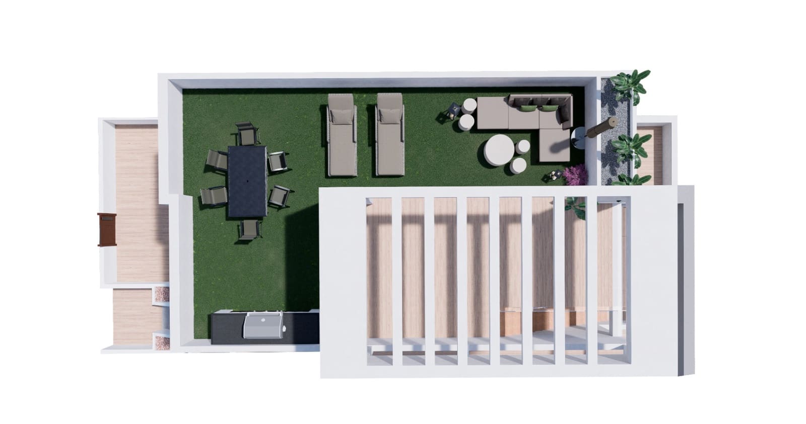 2 sypialnia Bungalow na sprzedaż w Torrevieja z basenem garażem - 309 900 € (Ref: 9500179)