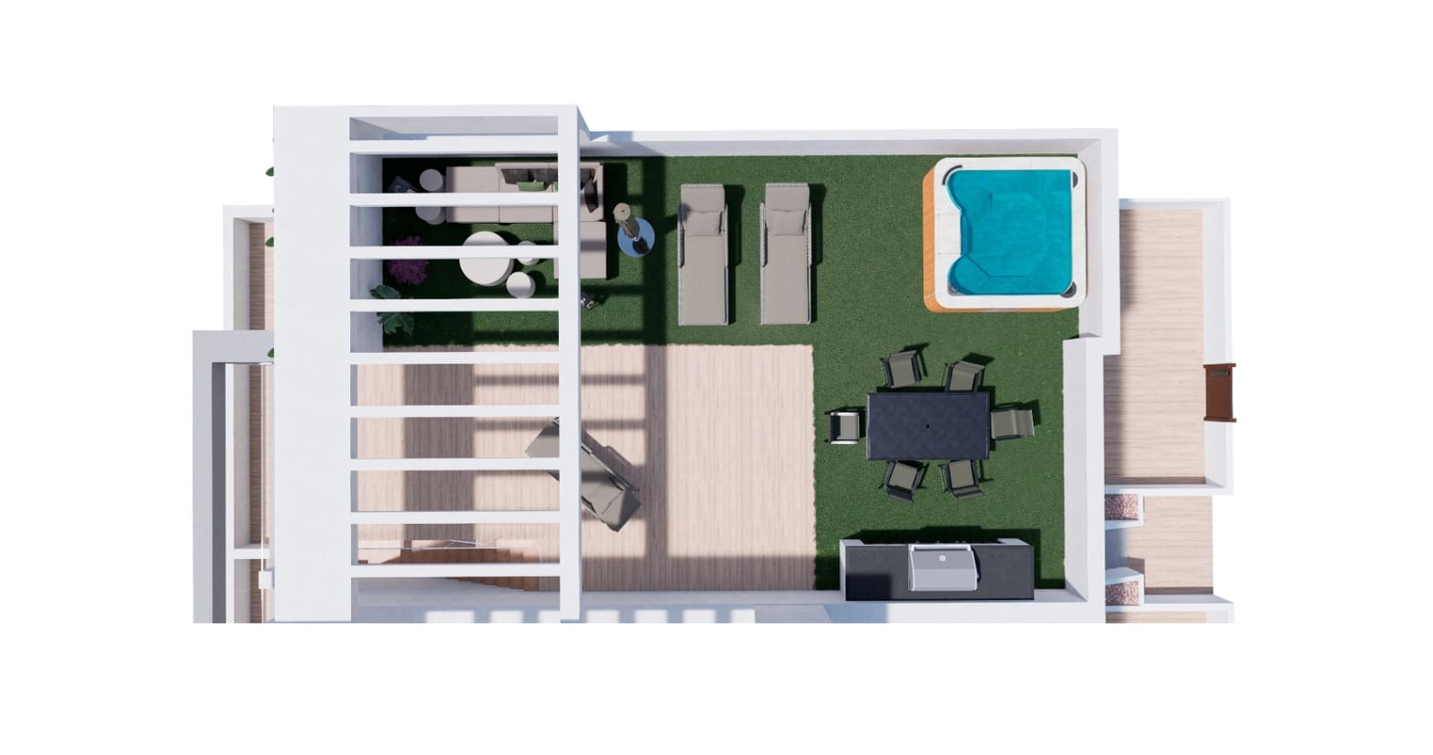 2 sypialnia Bungalow na sprzedaż w Torrevieja z basenem garażem - 309 900 € (Ref: 9500179)