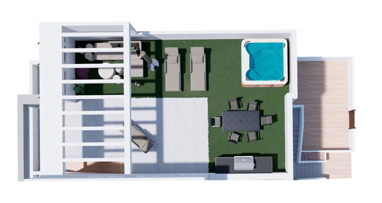 2 sypialnia Bungalow na sprzedaż w Torrevieja z basenem garażem - 309 900 € (Ref: 9500179)