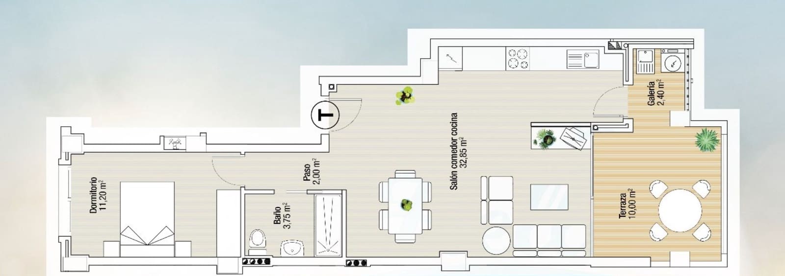 Apartamento de 1 habitación en La Manga del Mar Menor en venta con piscina - 205.033 € (Ref: 9639812)