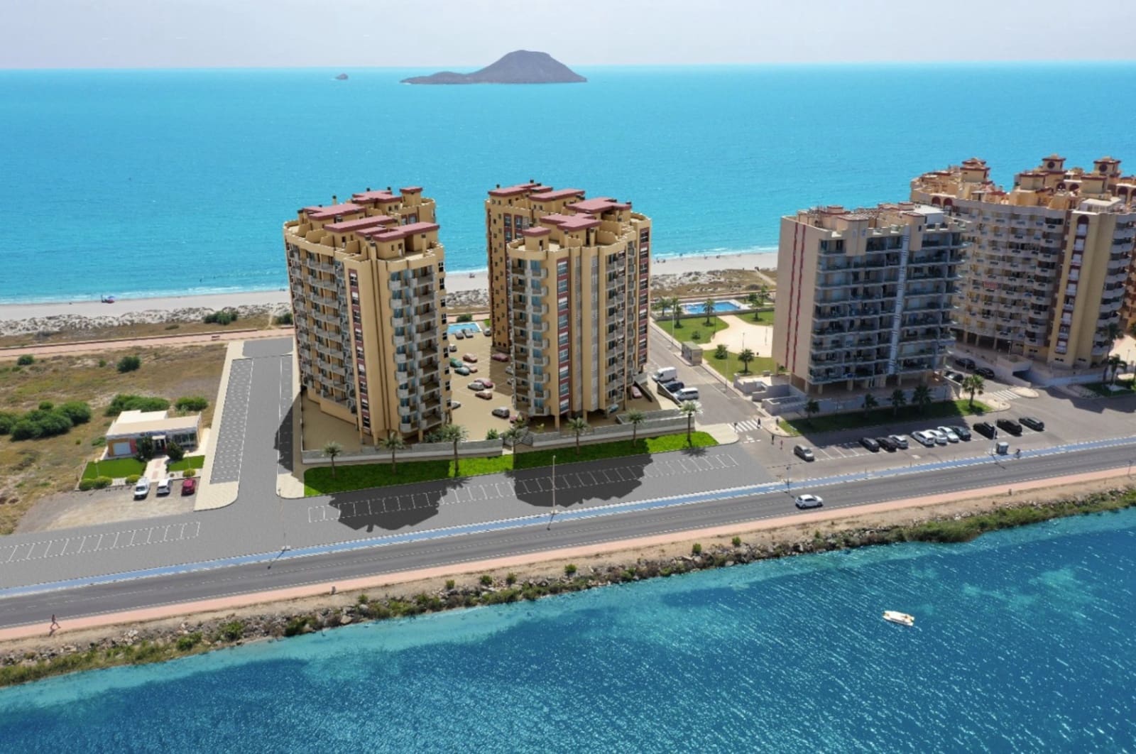 Apartamento de 1 habitación en La Manga del Mar Menor en venta con piscina - 205.033 € (Ref: 9639812)