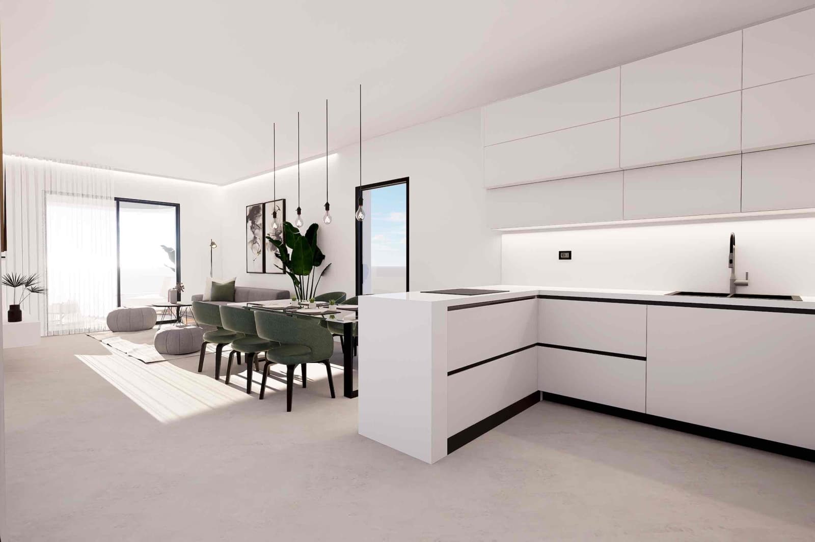 2 makuuhuone Huoneisto myytävänä paikassa Finestrat mukana uima-altaan - 339 900 € (Ref: 9907202)