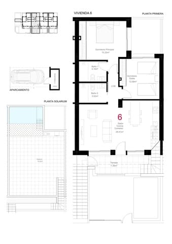 2 slaapkamer Bungalow te koop in San Pedro del Pinatar ciudad, San Pedro del Pinatar - € 319.900 (Ref: 9913807)