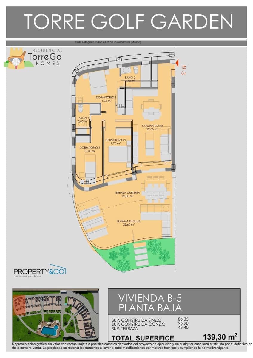 3 bedroom Villa for sale in Los Alcazares - € 338,900 (Ref: 9914643)