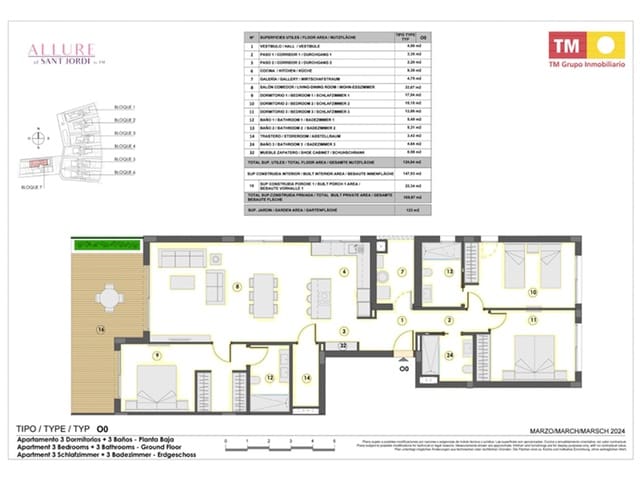 3 Zimmer Apartment zu verkaufen in Colonia de Sant Jordi, Ses Salines mit Pool - 560.000 € (Ref: 9802897)