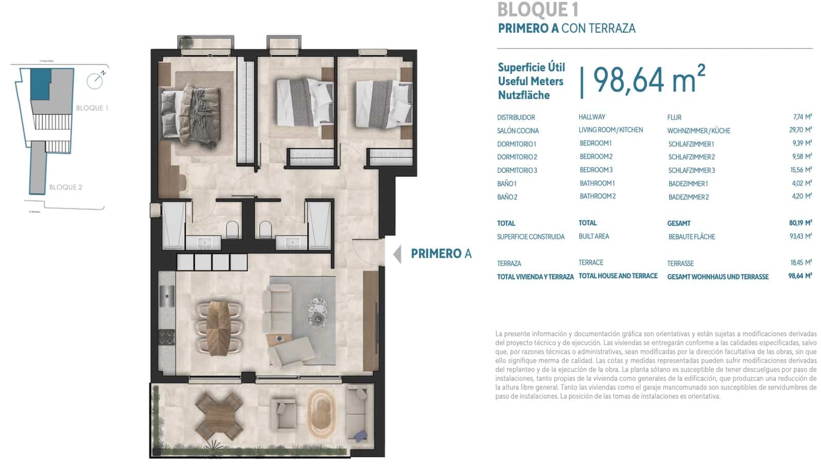 3 slaapkamer Appartement te koop in Portocristo / Port de Manacor - € 450.000 (Ref: 9931109)