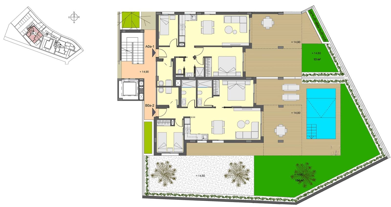 2 camera da letto Appartamento in vendita in Canyamel con piscina - 436.000 € (Rif: 9950651)