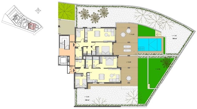 2 chambre Appartement à vendre à Canyamel, Capdepera avec piscine - 502 000 € (Ref: 9950652)