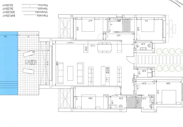 4 slaapkamer Villa te koop in Las Colinas Golf met zwembad - € 1.650.000 (Ref: 10010094)