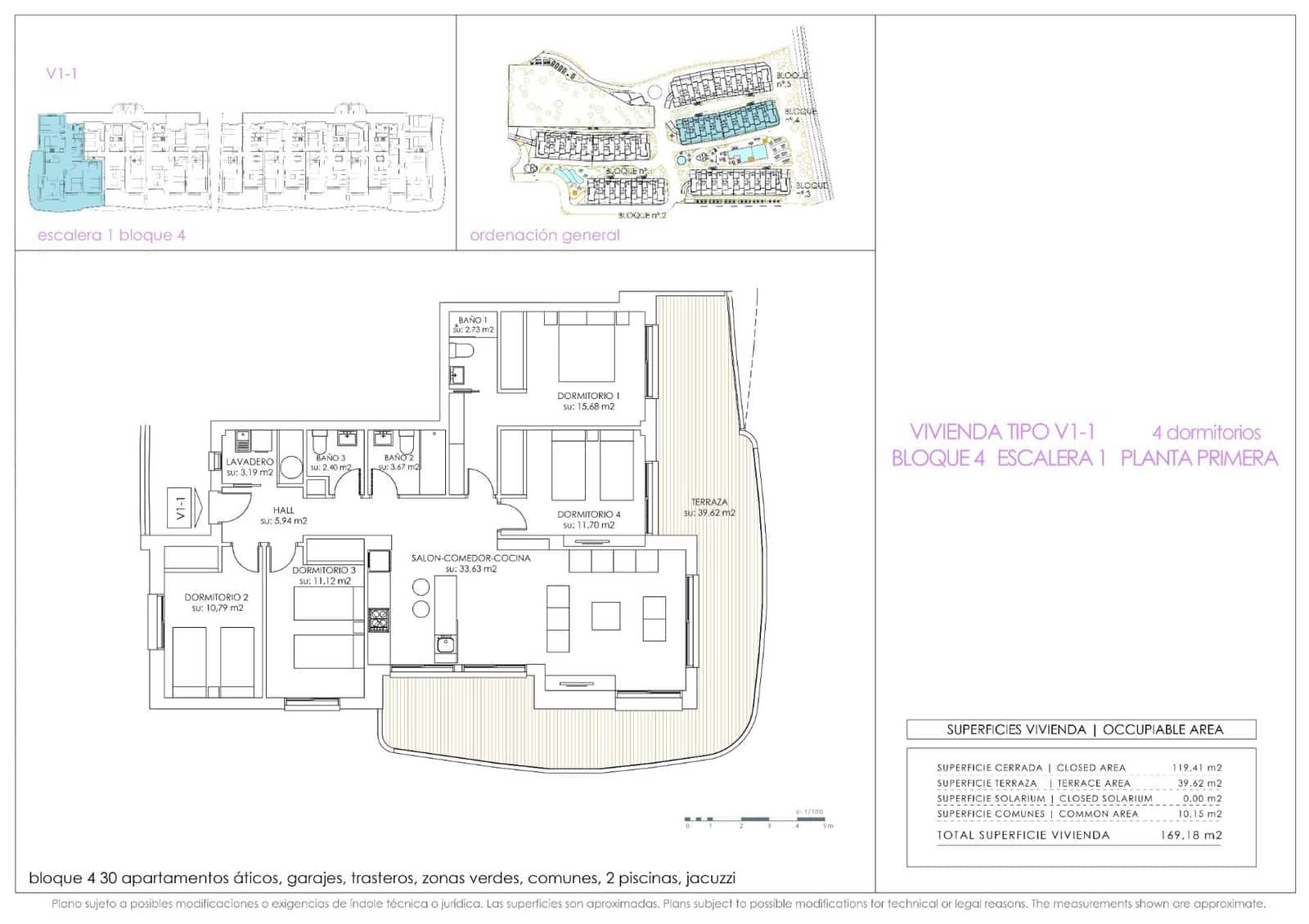 4 Zimmer Apartment zu verkaufen in Playa Flamenca mit Pool Garage - 499.000 € (Ref: 9245311)