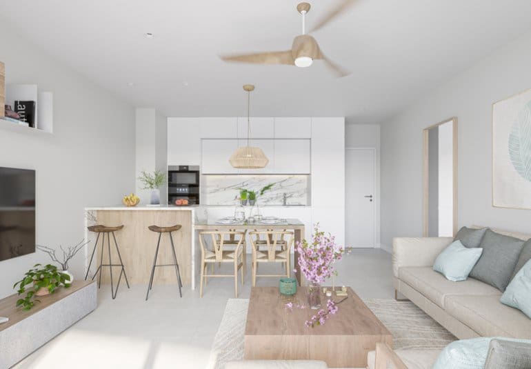 Ático de 2 habitaciones en San Pedro del Pinatar en venta con piscina - 370.000 € (Ref: 9745159)