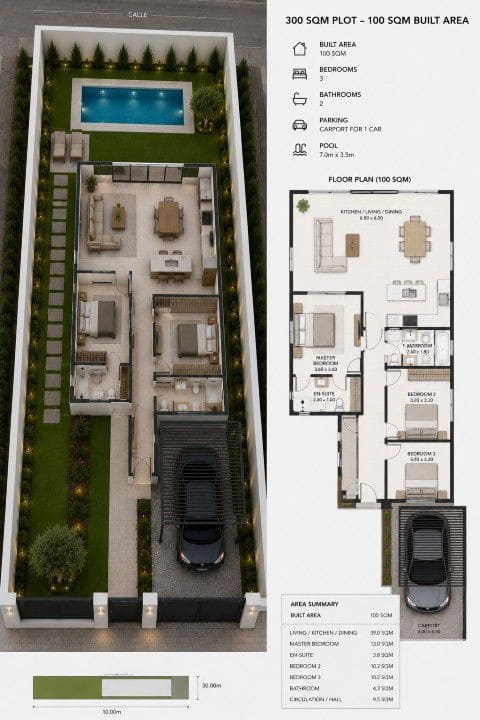3 bedroom Villa for sale in La Cinta - € 285,000 (Ref: 9896441)