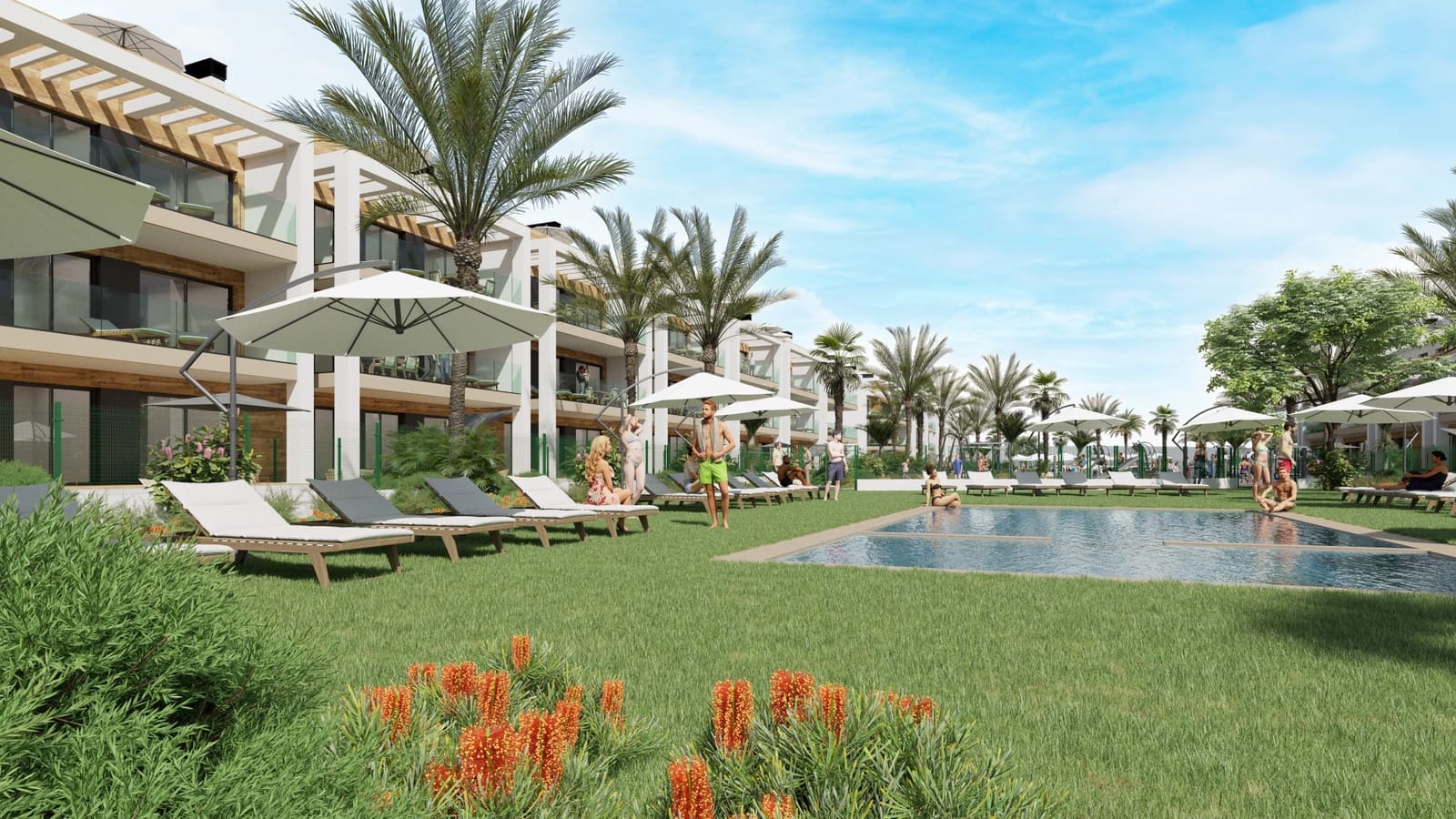 3 chambre Penthouse à vendre à Los Alcazares avec piscine garage - 409 000 € (Ref: 10057670)