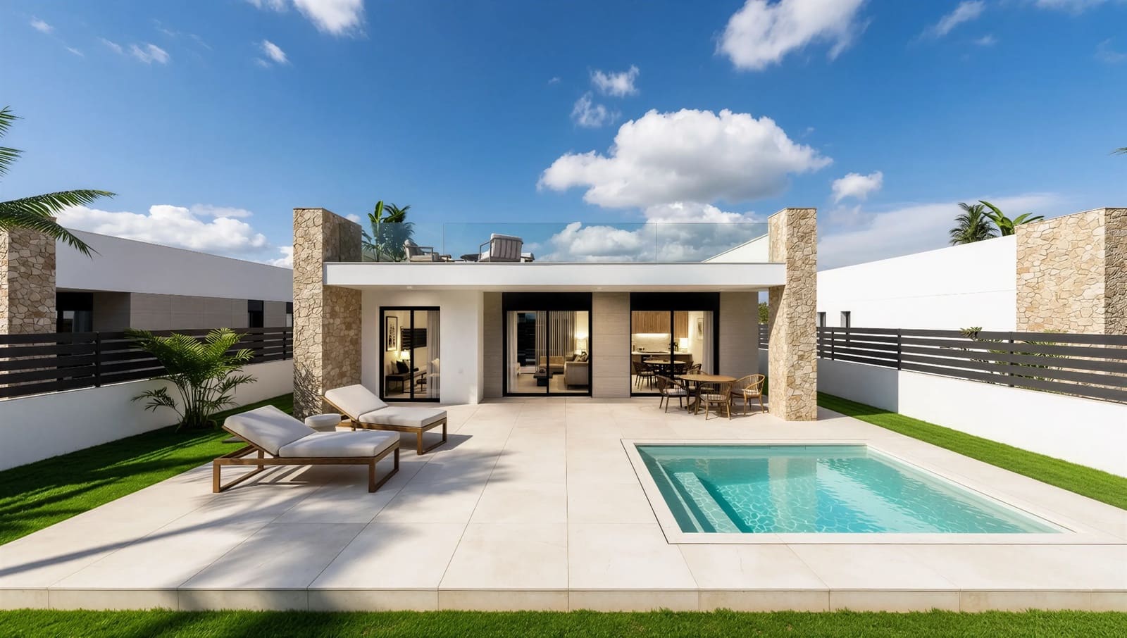2 soveværelse Villa til salg i Isla Plana med swimmingpool garage - € 460.000 (Ref: 10185479)
